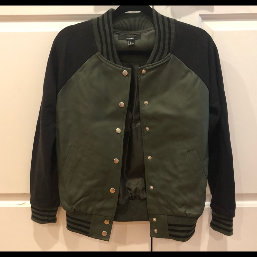 Forever 21 Baseball Jacket - Picture 1 of 3